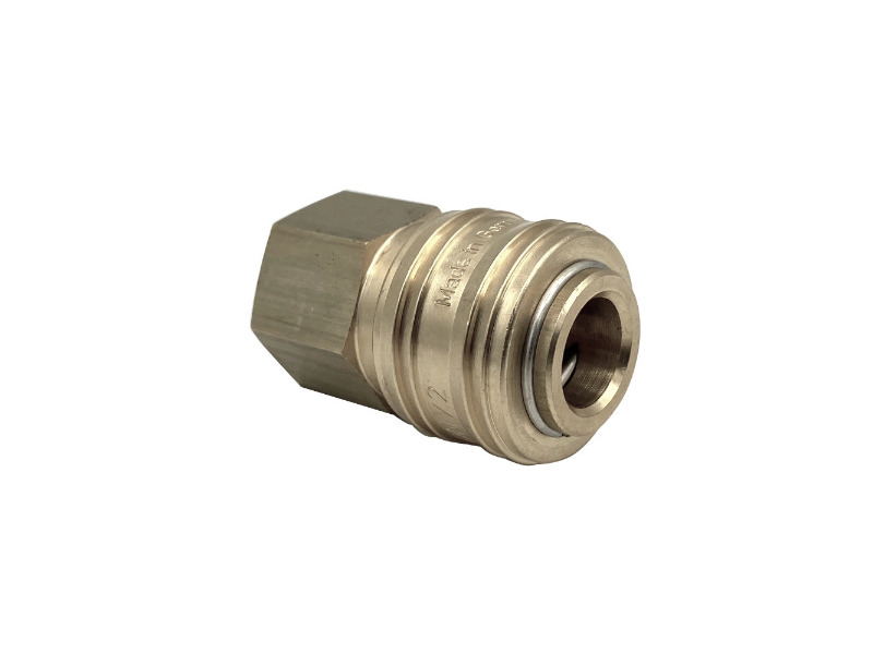 Kupplungsdose IG G 1/4" NW 7,2 Messing vernickelt Dichtung NBR