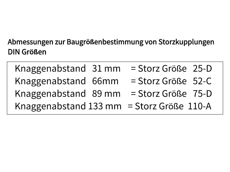 Storz-Kupplung drehbar AG G 3/4" Storz-Größe 25-D Knaggenabstand 31mm Aluminium