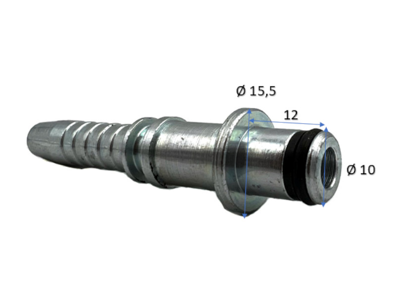WG Pressnippel Stecknippel DN 08 Steck Ø10mm Scheibe Ø 15,5mm Stecklänge 12mm Stahl verzinkt