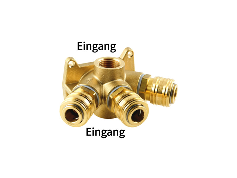 Wanddose Luftweiche mit 2 x IG und 3 x K-Dose NW 7,2