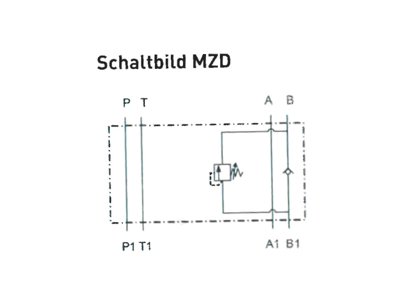 Lasthalteventil (Gegenhalteventil) NG 06 Durchfluss 50 l/min Einstellbereich bis 25 bar