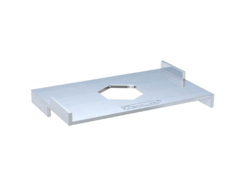 Sicherungsplatte doppelt für Aufbauschraube Stahl Zink/Nickel beschichtet