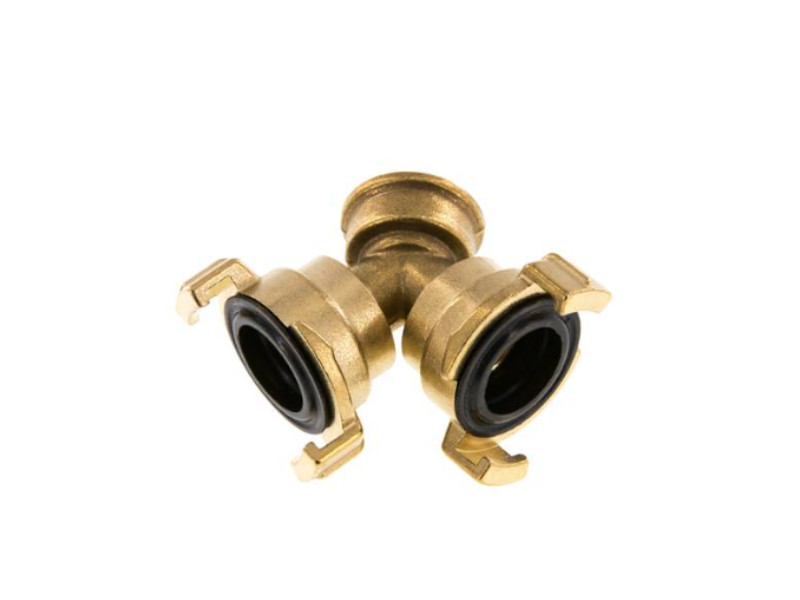 Y-Verteiler für Gartenschlauch-Schnellkupplung 1x IG G 3/4" - 2x Kupplung