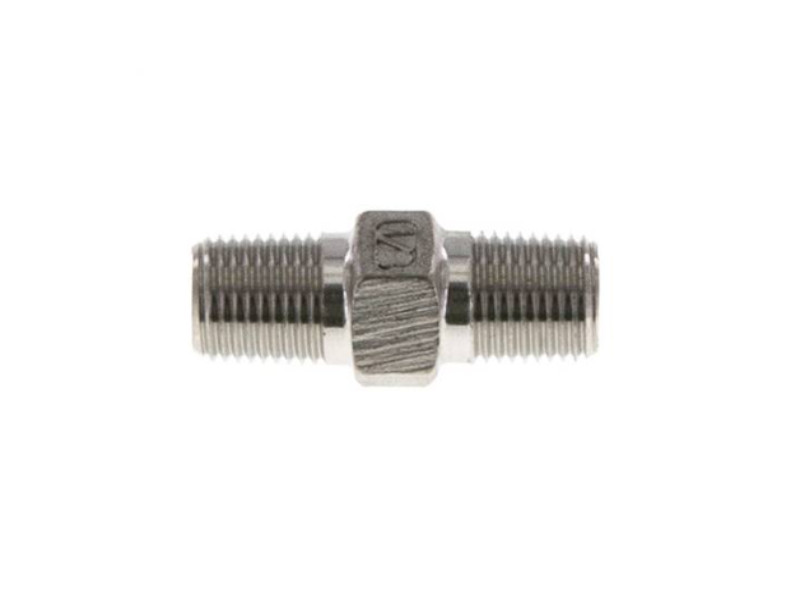 Doppelnippel AG 3/8" NPT - AG 1/8" NPT Edelstahl 1.4408