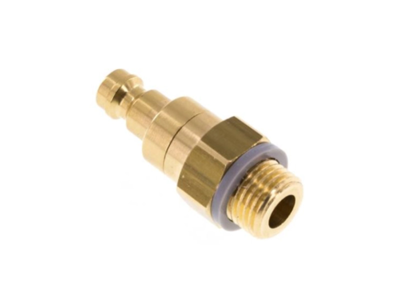 Kupplungsstecker beidseitig absperrend AG G 1/8" NW 5 Messing 