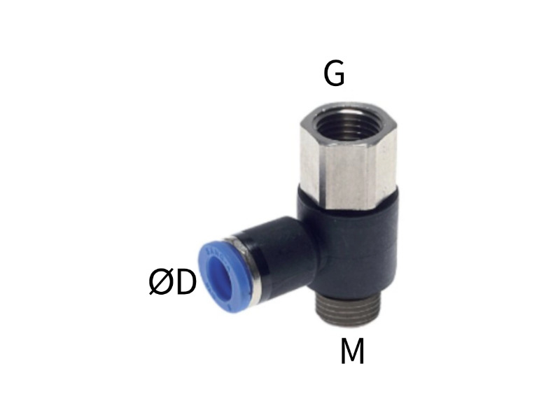 AG M metrisch zylindrisch - IG M metrisch zylindrisch